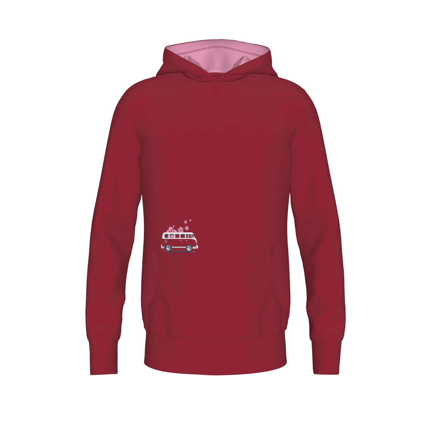 Capuzino - Hooded Sweat Women - darkred