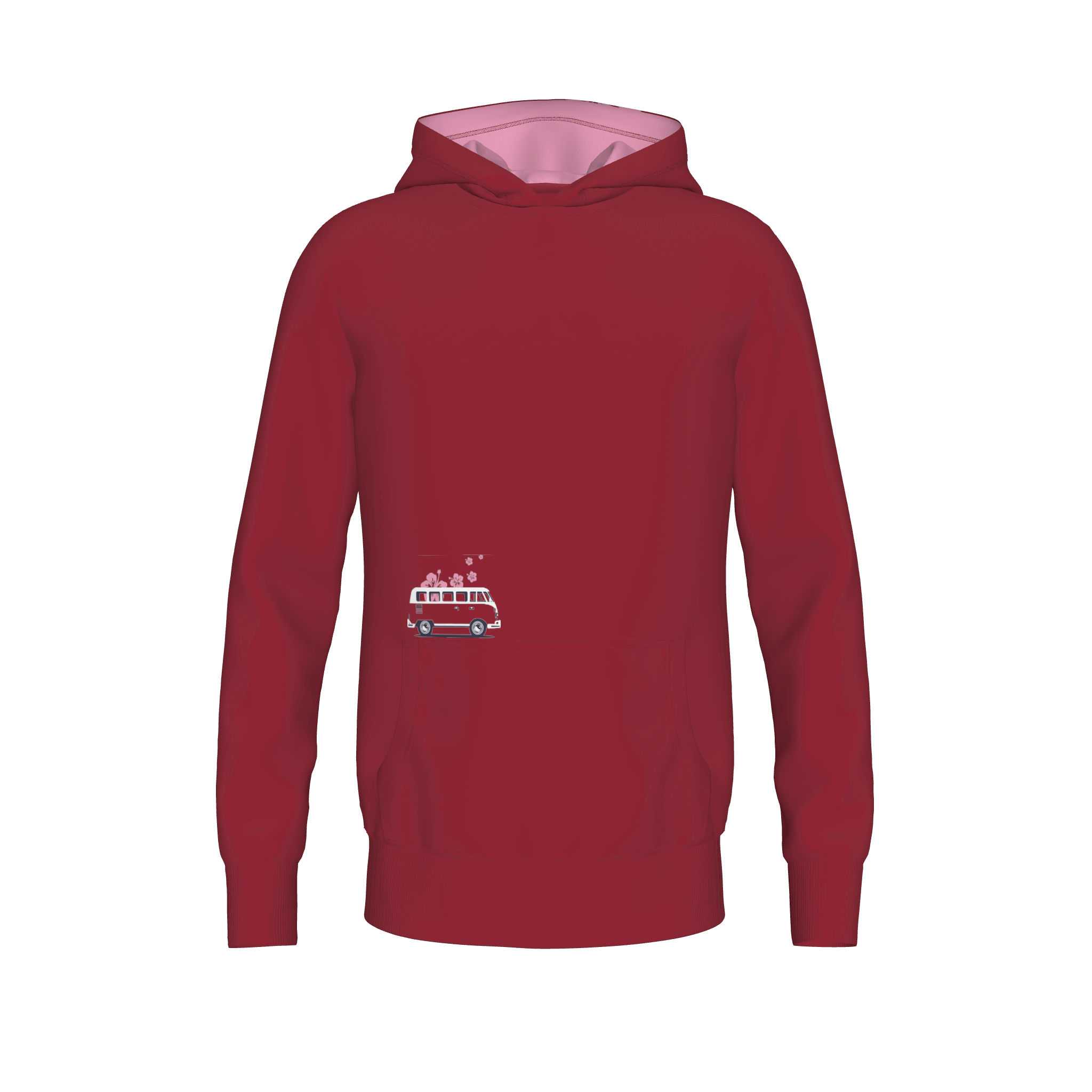 Capuzino - Hooded Sweat Women - darkred