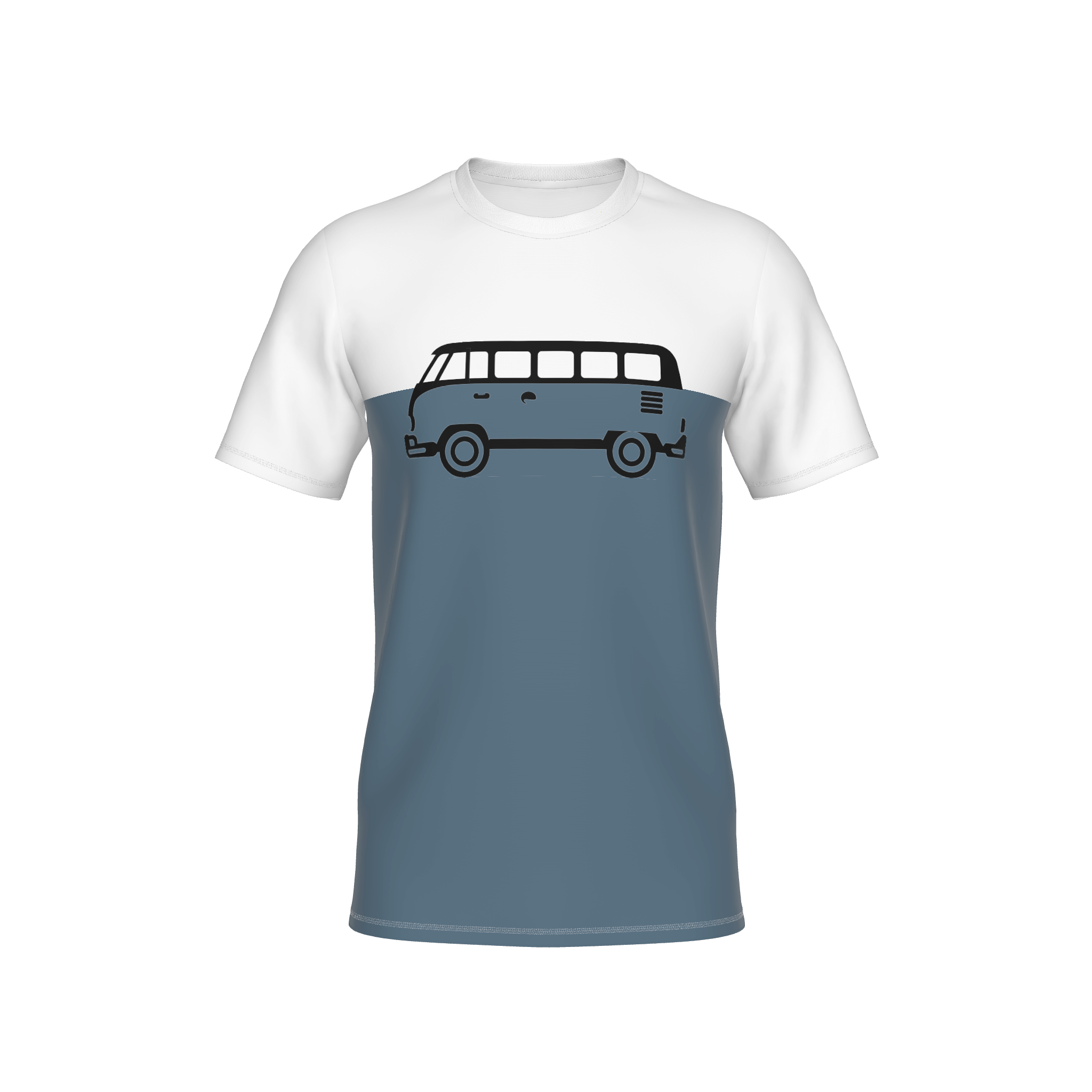 Träumweiter - T-Shirt - bluegrey-offwhite