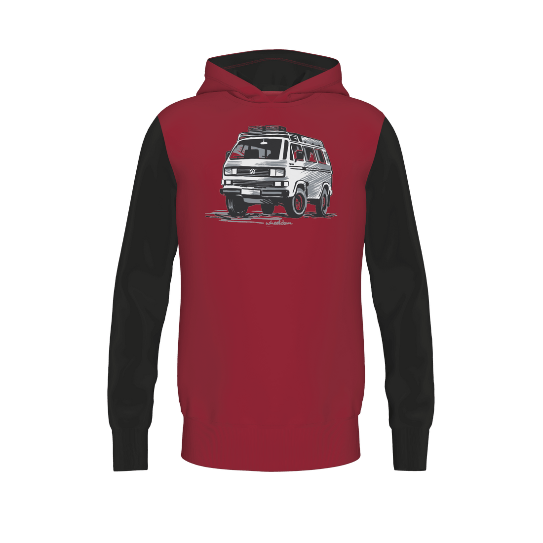 Vanatiker - Hooded Sweat - darkred