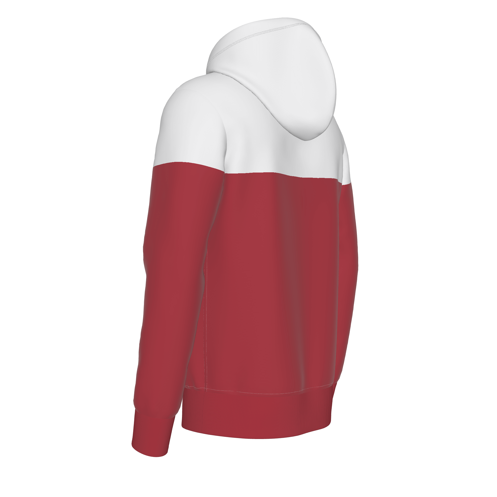 Lovelingsteil - Hooded Sweat - darkred-offwhite