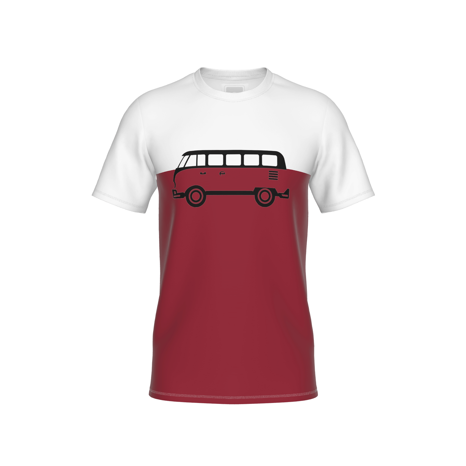 Träumweiter - T-Shirt - darkred-offwhite