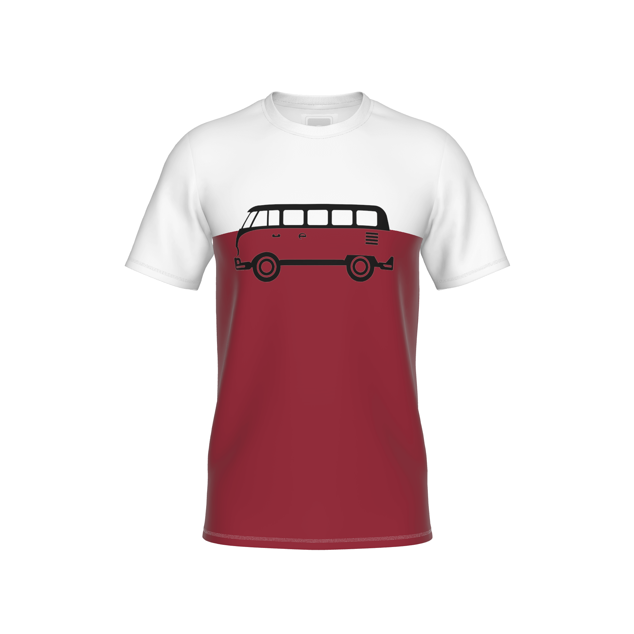 Träumweiter - T-Shirt - darkred-offwhite