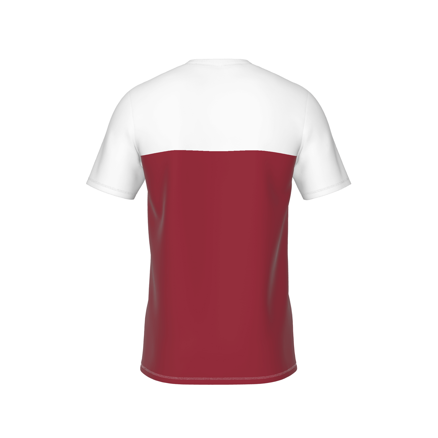 Abfahrt - T-Shirt Kids - darkred-offwhite