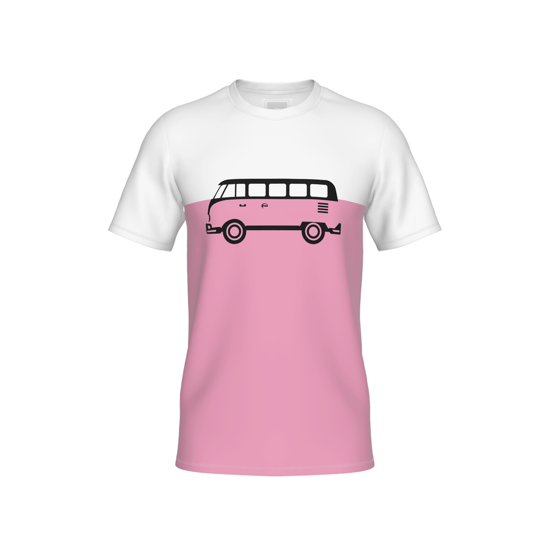 Abfahrt - T-Shirt Kids - pink-offwhite