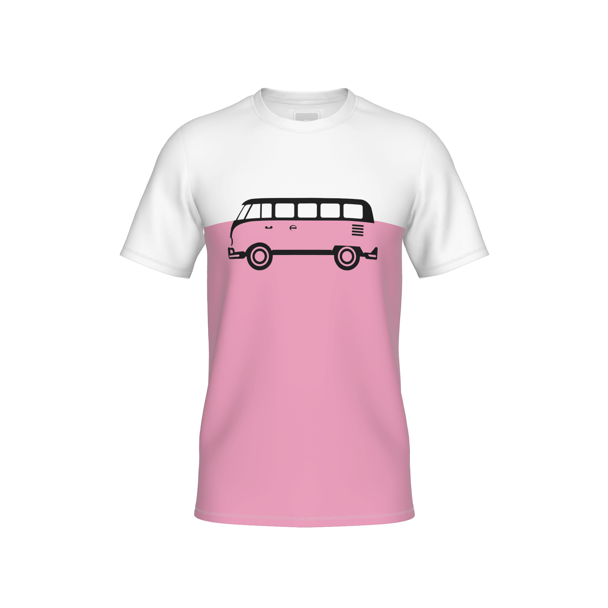 Abfahrt - T-Shirt Kids - pink-offwhite